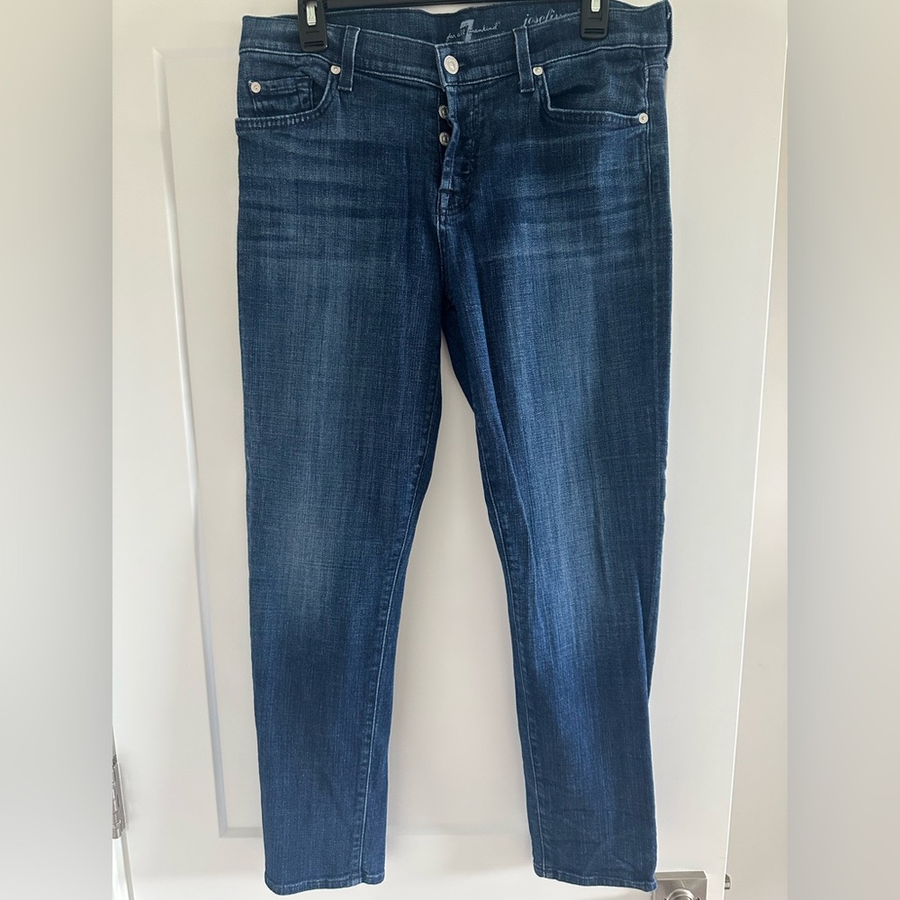 7 For All Mankind Josefina Skinny Boyfriend Jeans – Women’s Size 29 👖